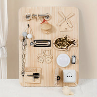 Planche de Verrouillage Montessori en Bois - LOCKYBOARD