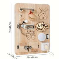 Planche de Verrouillage Montessori en Bois - LOCKYBOARD