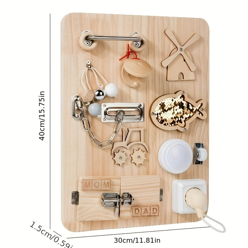 Planche de Verrouillage Montessori en Bois - LOCKYBOARD