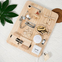 Planche de Verrouillage Montessori en Bois - LOCKYBOARD