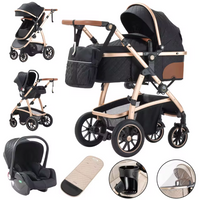 Poussette Bébé 3 en 1 Multifonction avec Nacelle et Siège Auto – Offre Premium : une chancelière d’hiver tendance offerte