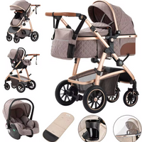 Poussette Bébé 3 en 1 Multifonction avec Nacelle et Siège Auto – Offre Premium : une chancelière d’hiver tendance offerte