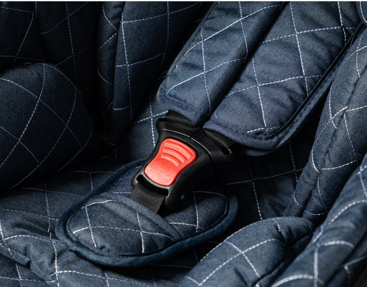 Poussette Bébé 3 en 1 Réversible avec Nacelle et Siège Auto – Châssis Aluminium Haut Paysage