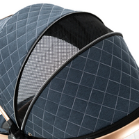 Poussette Bébé 3 en 1 Réversible avec Nacelle et Siège Auto – Châssis Aluminium Haut Paysage