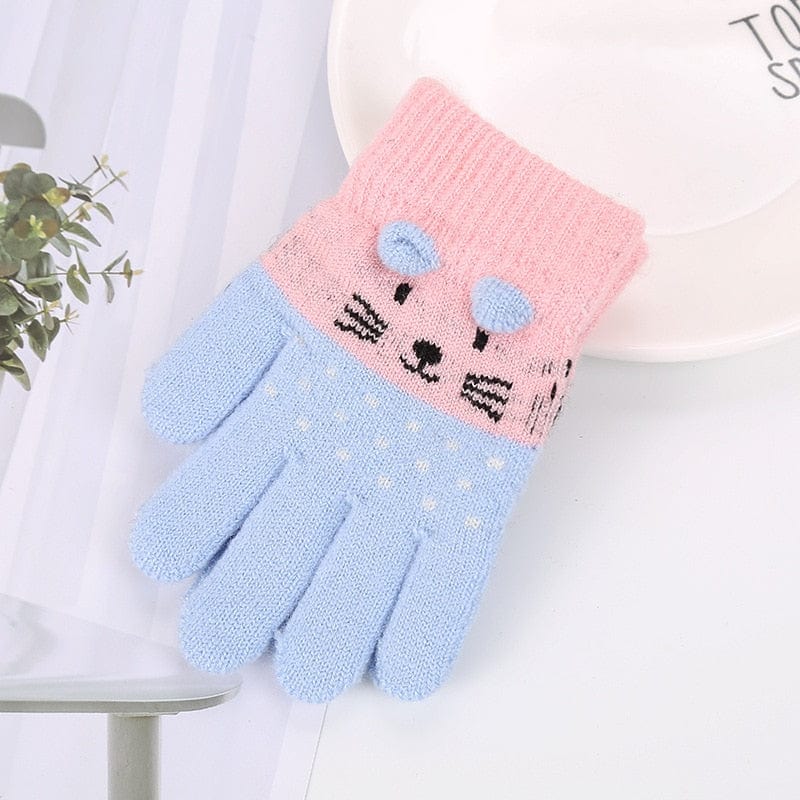 Pull enfant en tricot avec des chats adorables - GantsEnfantChats