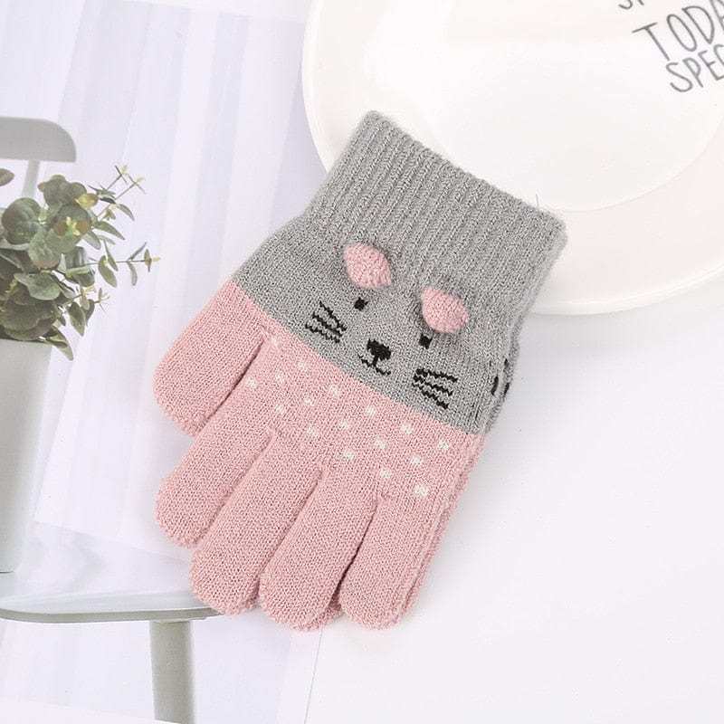 Pull enfant en tricot avec des chats adorables - GantsEnfantChats