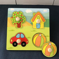Puzzle éducatif en bois Montessori bébé 1 à 3 ans – Nodoki