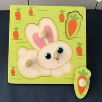 Puzzle éducatif en bois Montessori bébé 1 à 3 ans – Nodoki