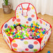 Range-jouets pliable avec panier de basket Momotis - Océan Fun Playpen