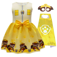Robe Pat' Patrouille pour fille avec cape et masque - Cosplay