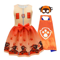 Robe Pat' Patrouille pour fille avec cape et masque - Cosplay