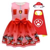 Robe Pat' Patrouille pour fille avec cape et masque - Cosplay