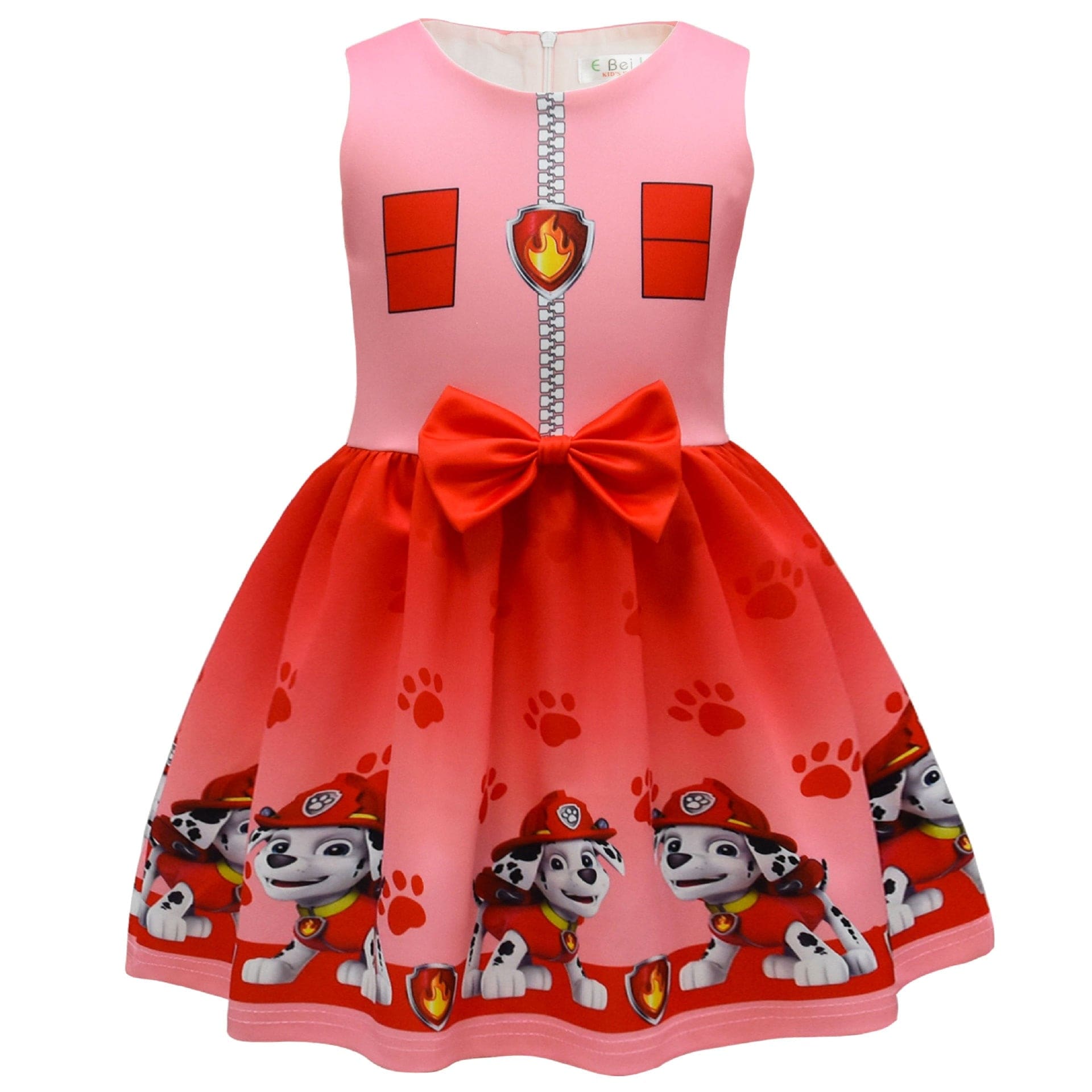 Robe Pat' Patrouille pour fille avec cape et masque - Cosplay