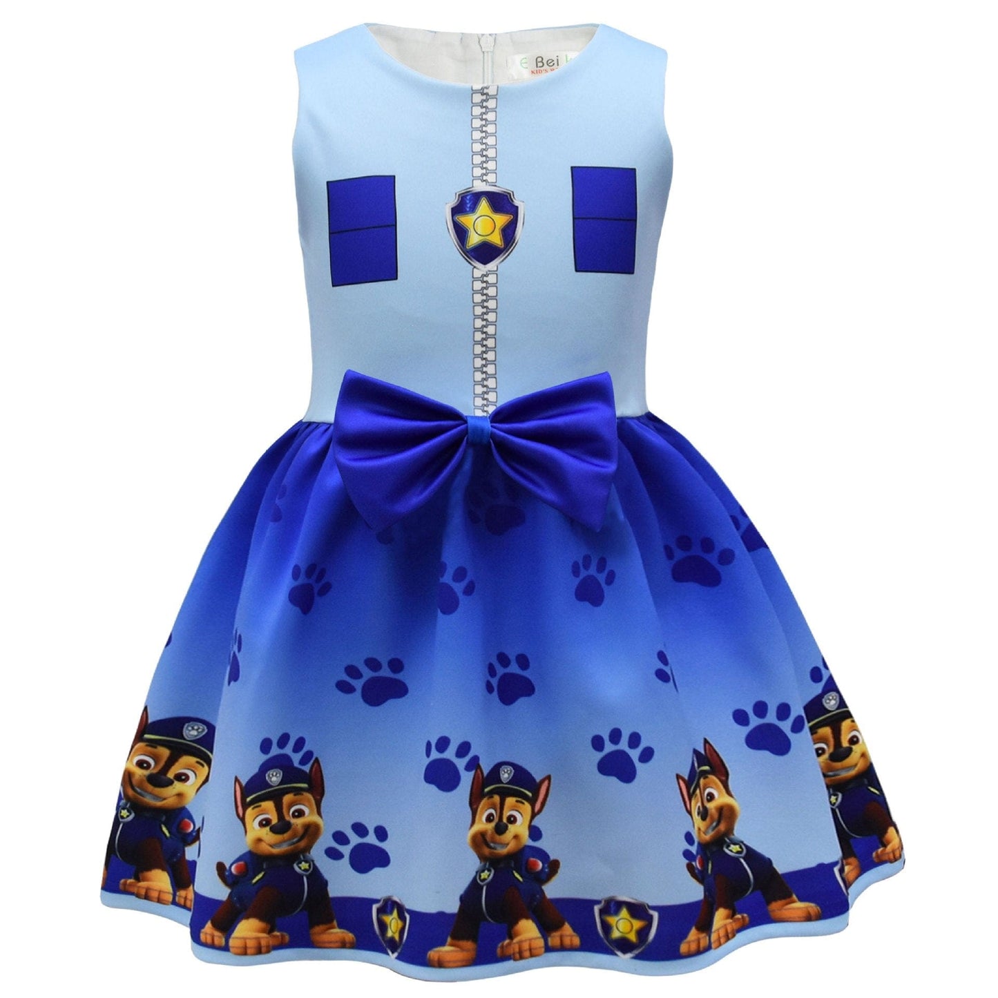 Robe Pat' Patrouille pour fille avec cape et masque - Cosplay