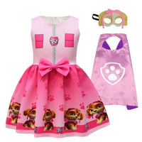 Robe Pat' Patrouille pour fille avec cape et masque - Cosplay