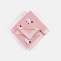 Couverture bébé coton tricoté rayée – Nubi