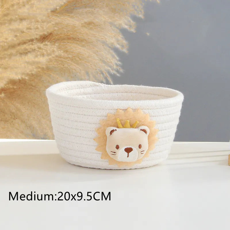 Panier rond en corde de coton bébé – Rangement pratique et décoratif -  TresséDouceur