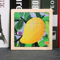 Puzzle en Bois 9 Pièces pour bébés, Multivariant - BoisCasse