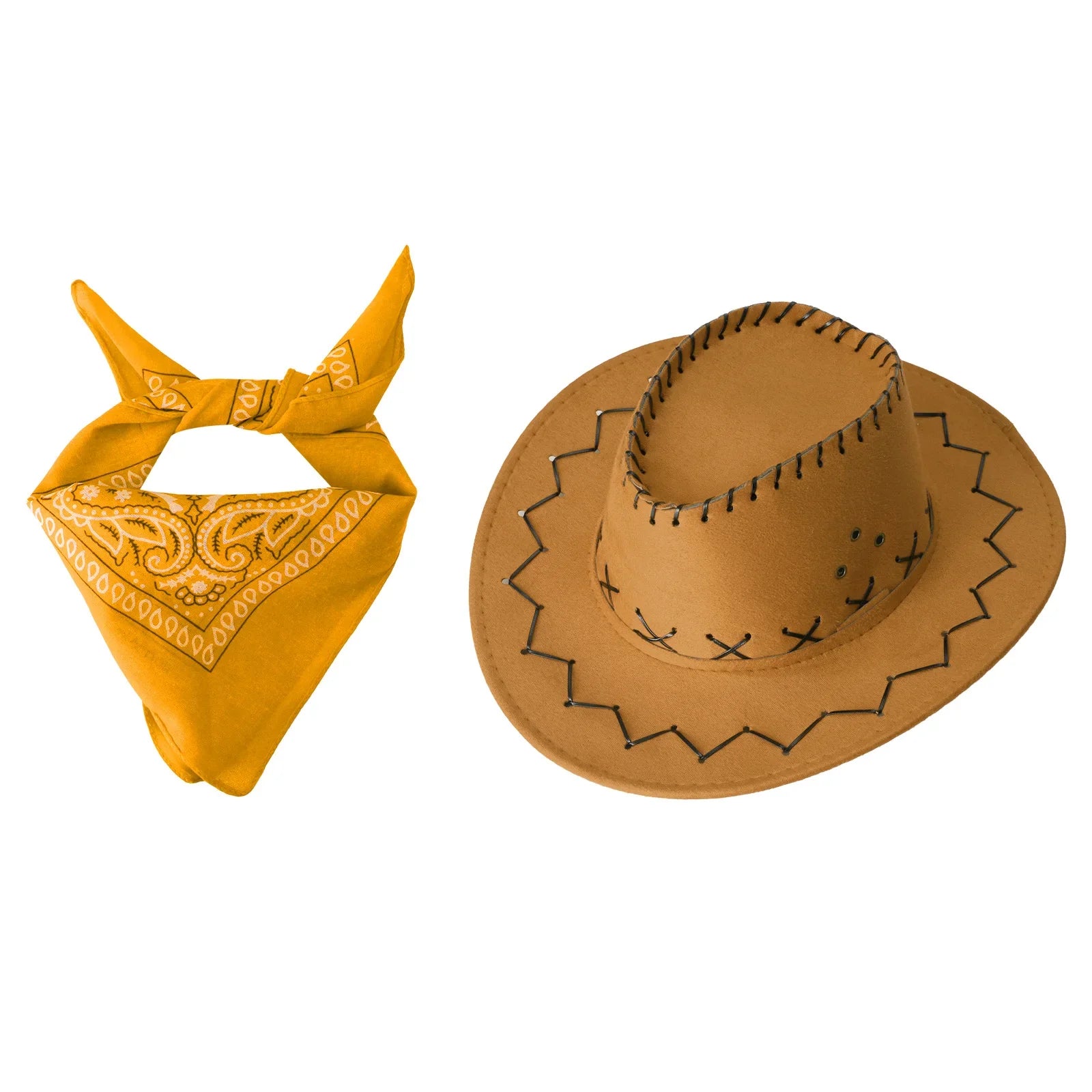 Set Bandana et Chapeau de Cowboy pour Enfants (2 pièces)  - CowboyKids