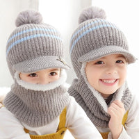 Chapeau et écharpe enfant 2-en-1 hiver - SnugCap