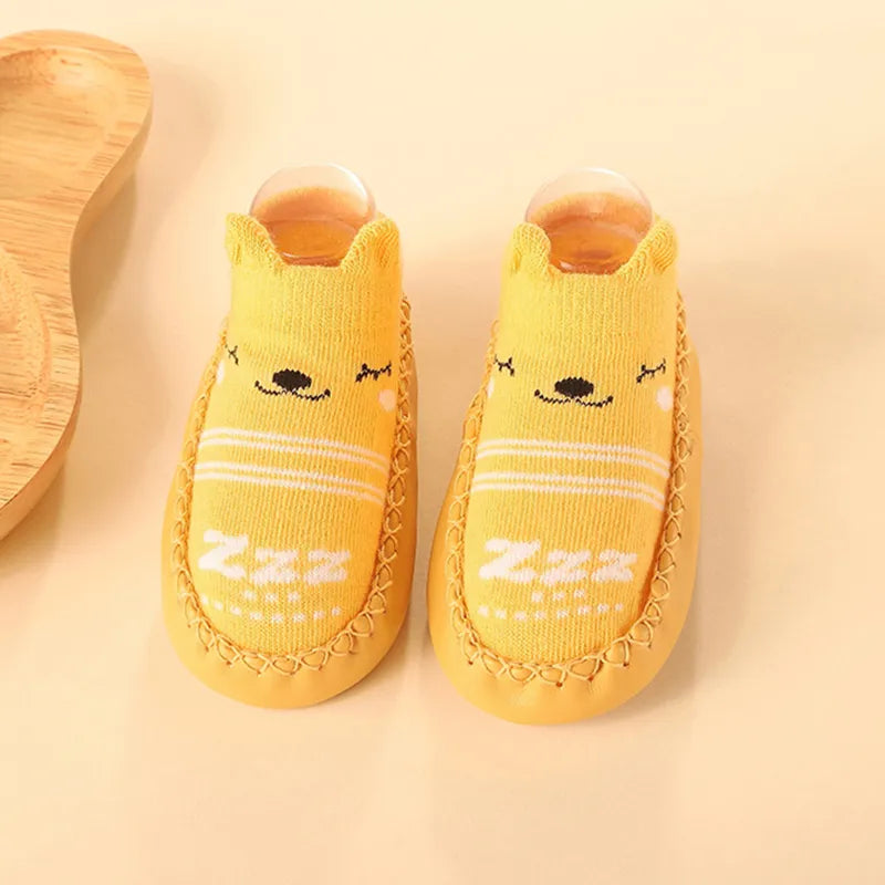 Chaussettes Antidérapantes Bébé | Semelle en Liège et Cuir - SemeLiège