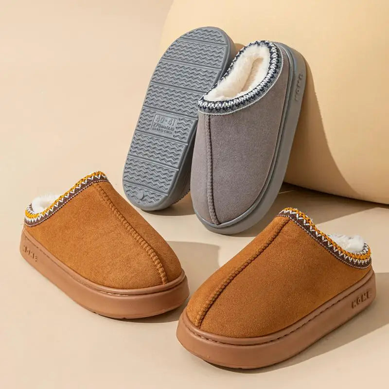 Chaussons Douillets avec Doublure Chaude et Design Moderne -DouceLuxe