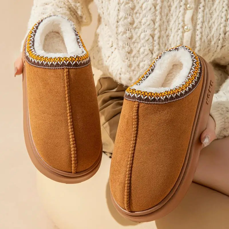 Chaussons Douillets avec Doublure Chaude et Design Moderne -DouceLuxe