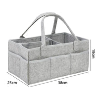 Organisateur de couches et objets avec poches – Panier de rangement en coton pour bébés et animaux - RangéCoton