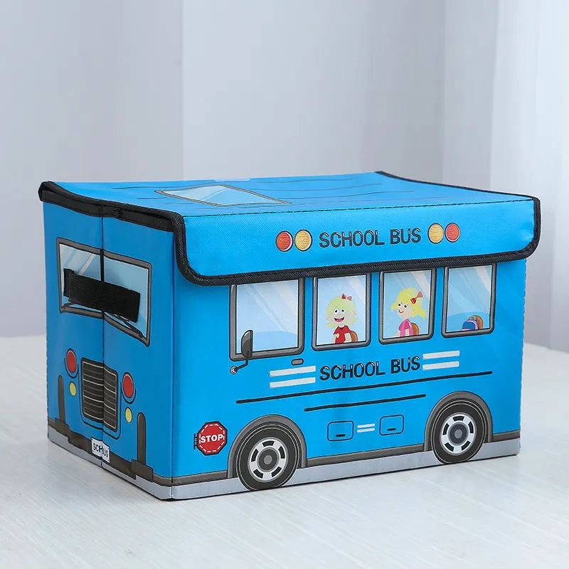 Boîte de Rangement en Toile - Design Bus Scolaire - RangBus