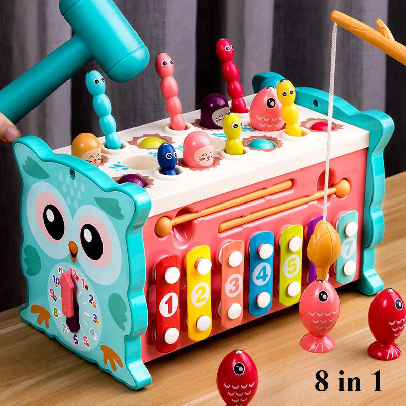 Jeu Montessori Hibou 8-en-1 - HibouBébé