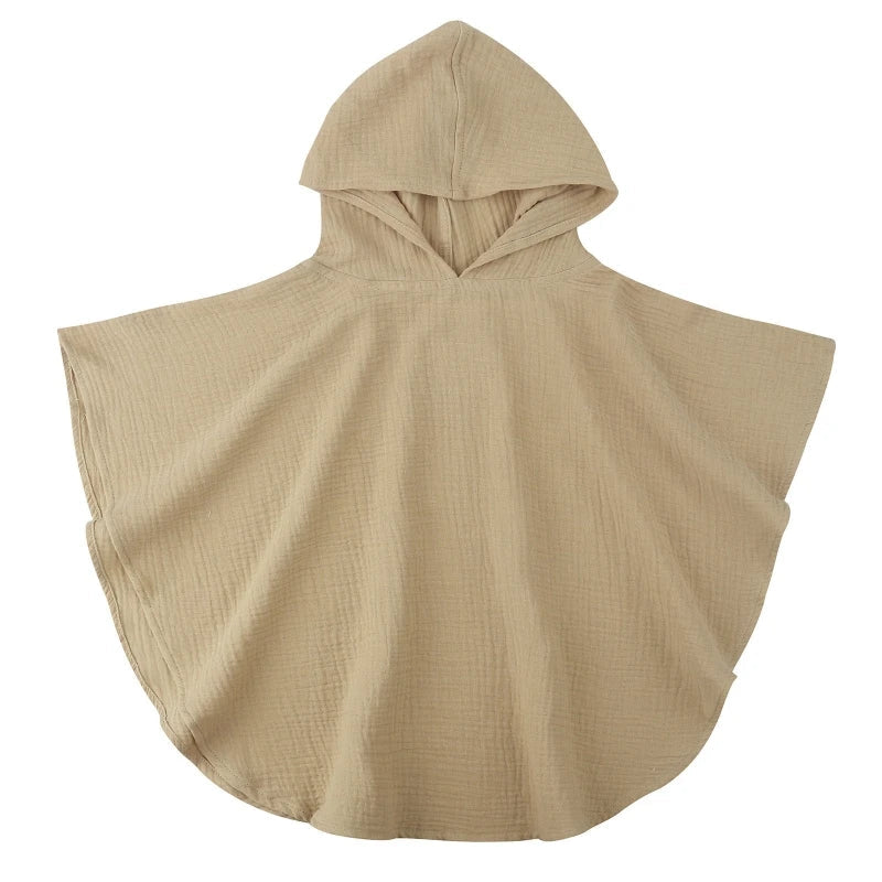 Poncho de Bain 100% Coton Bio, Pour 1-3 Ans - BébéDouce