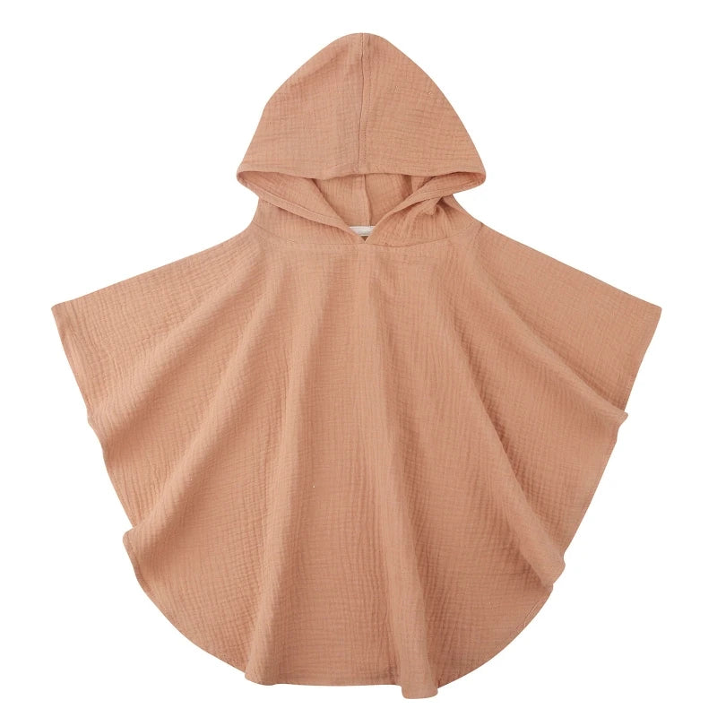 Poncho de Bain 100% Coton Bio, Pour 1-3 Ans - BébéDouce