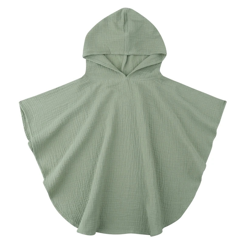 Poncho de Bain 100% Coton Bio, Pour 1-3 Ans - BébéDouce