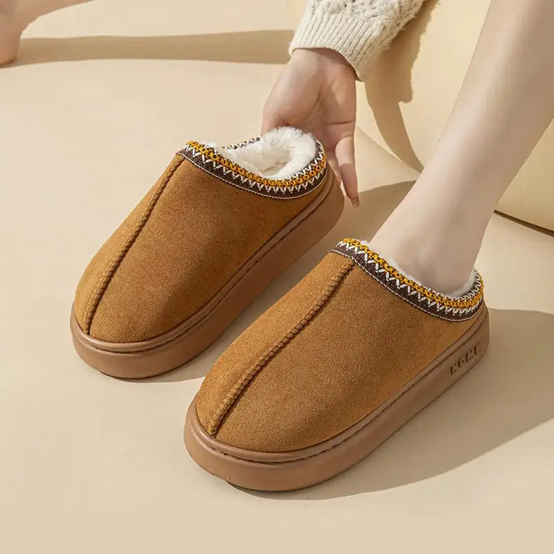 Chaussons Douillets avec Doublure Chaude et Design Moderne -DouceLuxe