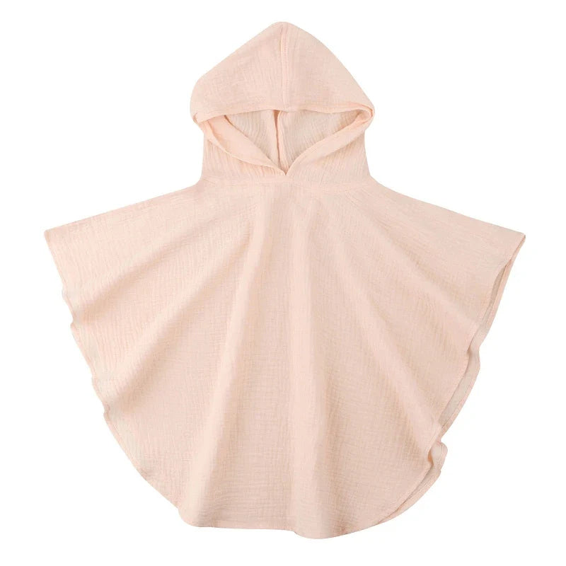 Poncho de Bain 100% Coton Bio, Pour 1-3 Ans - BébéDouce