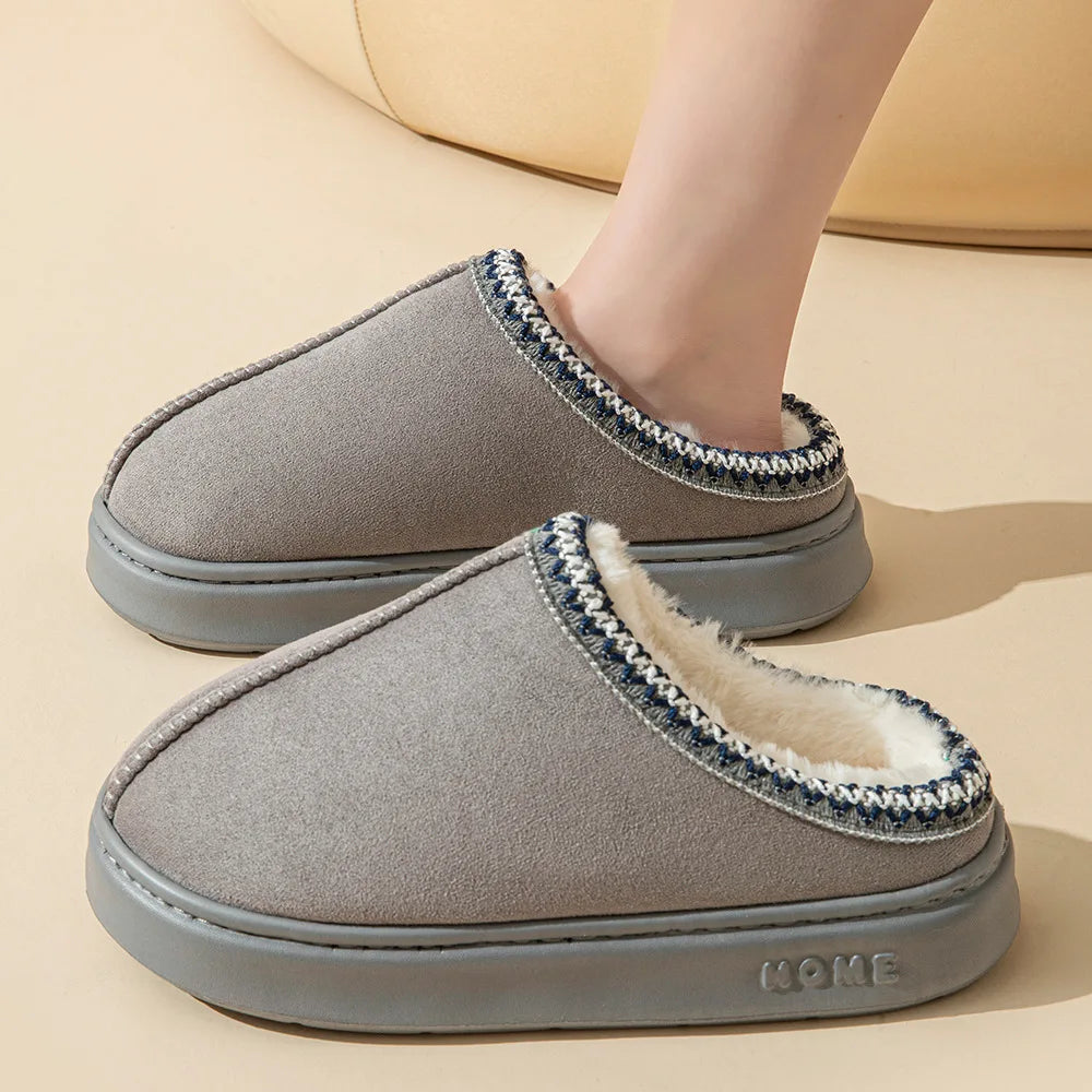 Chaussons Douillets avec Doublure Chaude et Design Moderne -DouceLuxe