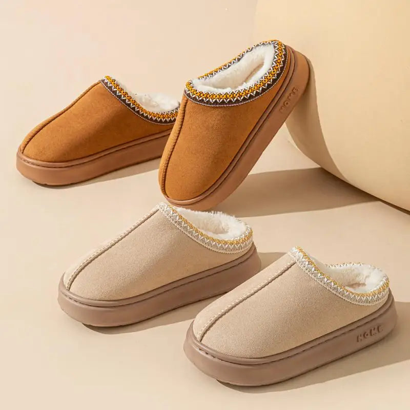 Chaussons Douillets avec Doublure Chaude et Design Moderne -DouceLuxe