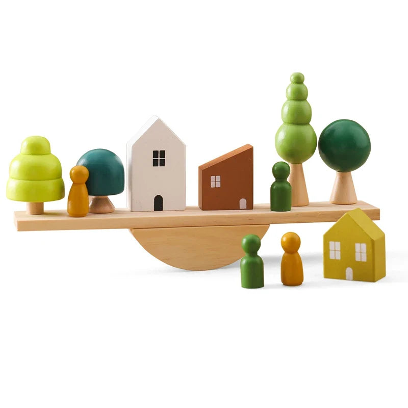 Jeu Montessori Équilibre et Couture en Bois - Equilivieux