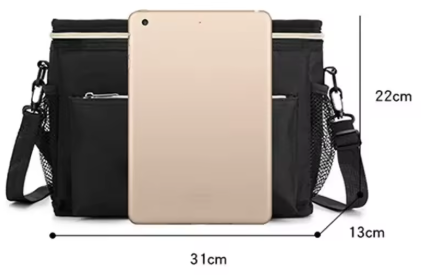 Sac à couches noir pour bébé - Langygo