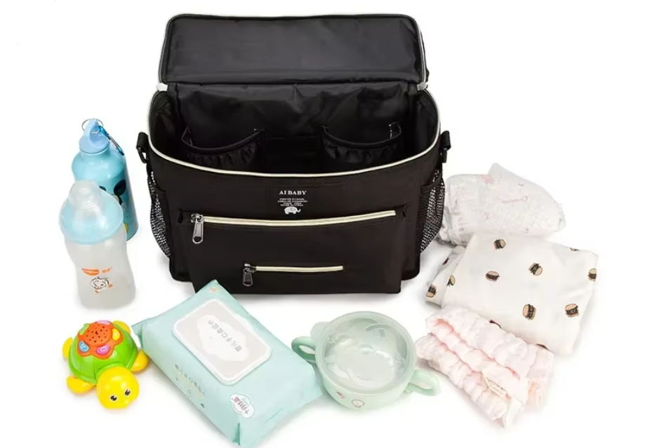 Sac à couches noir pour bébé - Langygo