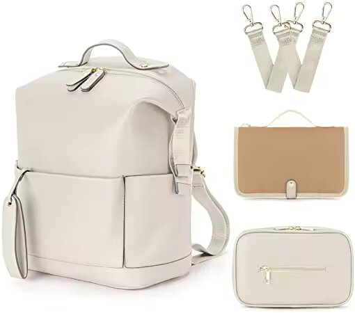 Sac de maternité pour maman cuir PU imperméable grande capacité – Parenty