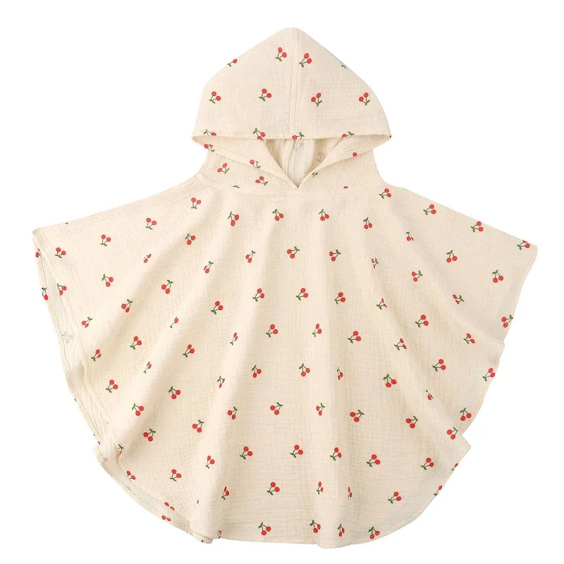 Poncho de Bain 100% Coton Bio, Pour 1-3 Ans - BébéDouce