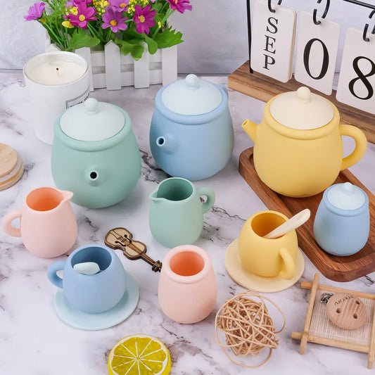 Set de Jeu Tasse thé en Silicone pour Enfants - TasseThé
