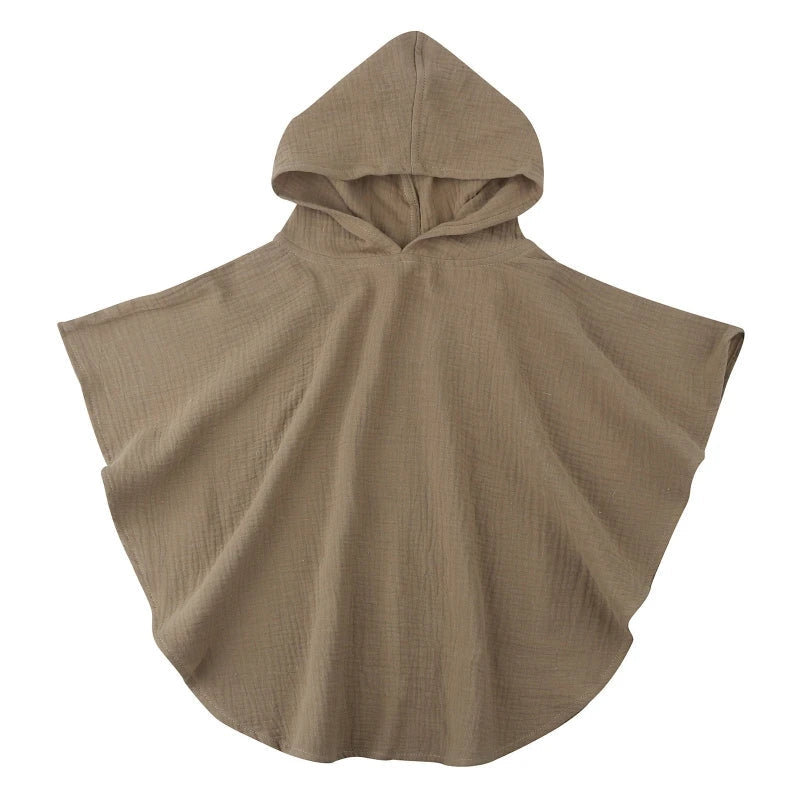 Poncho de Bain 100% Coton Bio, Pour 1-3 Ans - BébéDouce
