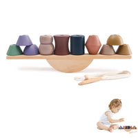 Jeu Montessori Équilibre et Couture en Bois - Equilivieux