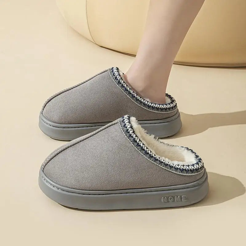 Chaussons Douillets avec Doublure Chaude et Design Moderne -DouceLuxe