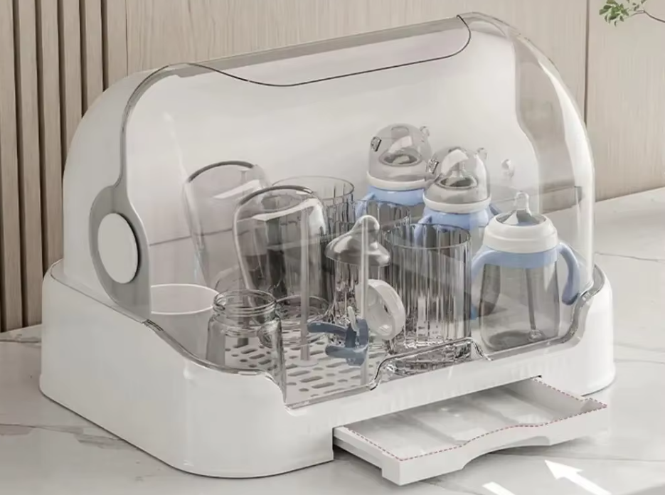 Égouttoir et organisateur portable pour biberons avec couvercle – BibiBox