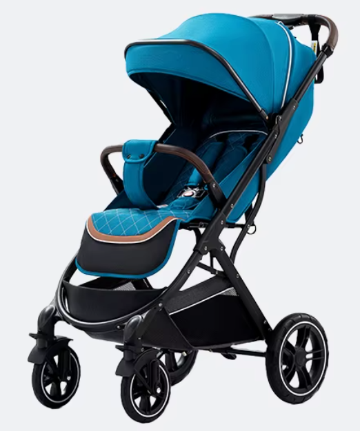 Poussette Bébé Haute Paysage Ultra-Légère – Pliable d’une Main, Voyage Avion, Amortisseurs 360°, Dossier Réglable 0-6 Ans