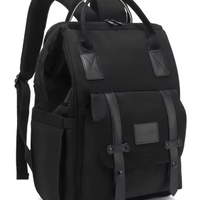 Sac à langer bleu à motifs jaunes, noir et  rose - BabyCarry