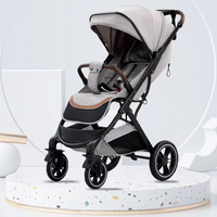 Poussette Bébé Haute Paysage Ultra-Légère – Pliable d’une Main, Voyage Avion, Amortisseurs 360°, Dossier Réglable 0-6 Ans